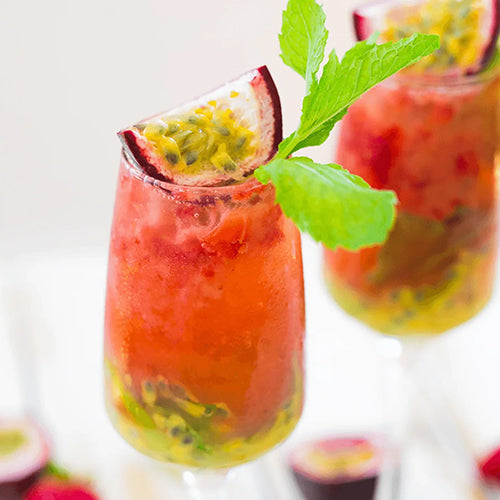 Fruchtiger Passionsfrucht-Mocktail