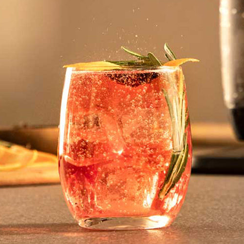 Prickelnder Grapefruit-Rosmarin-Mocktail