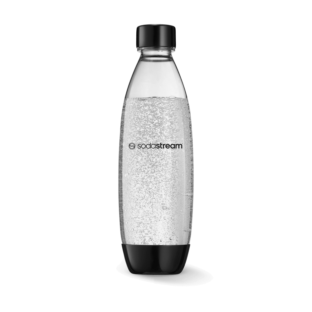 Kunststoffflasche FUSE schwarz 1L, 1er-Pack – 1