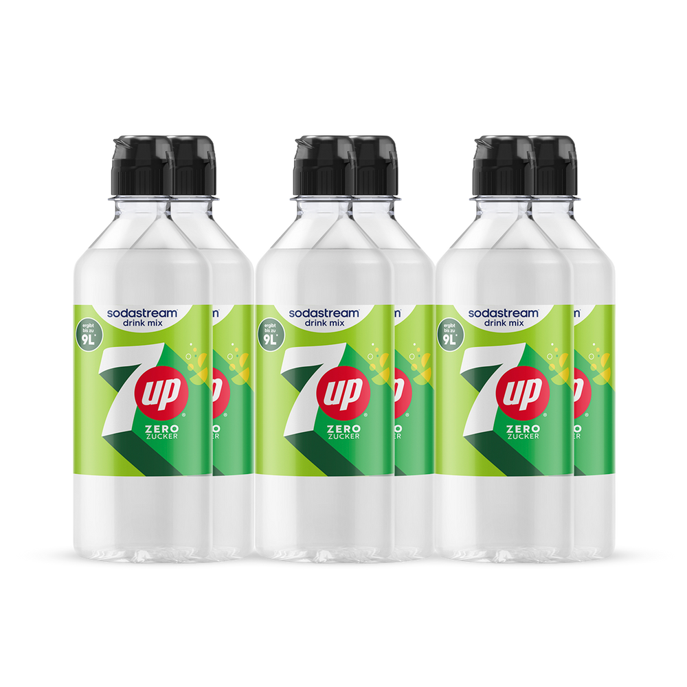 7UP Zero Zucker Sirup drink mix 440 ml, 6er-Pack