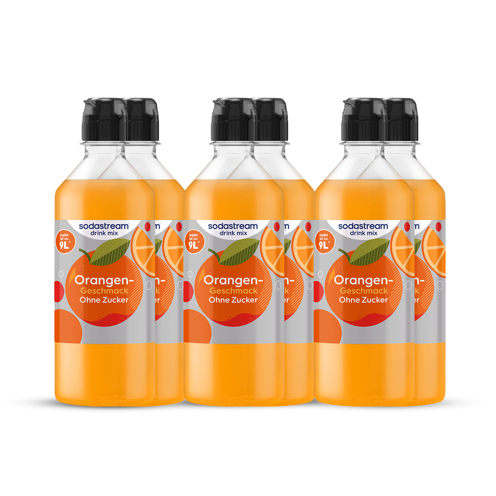 Orangen ohne Zucker Sirup drink mix 440 ml, 6er-Pack