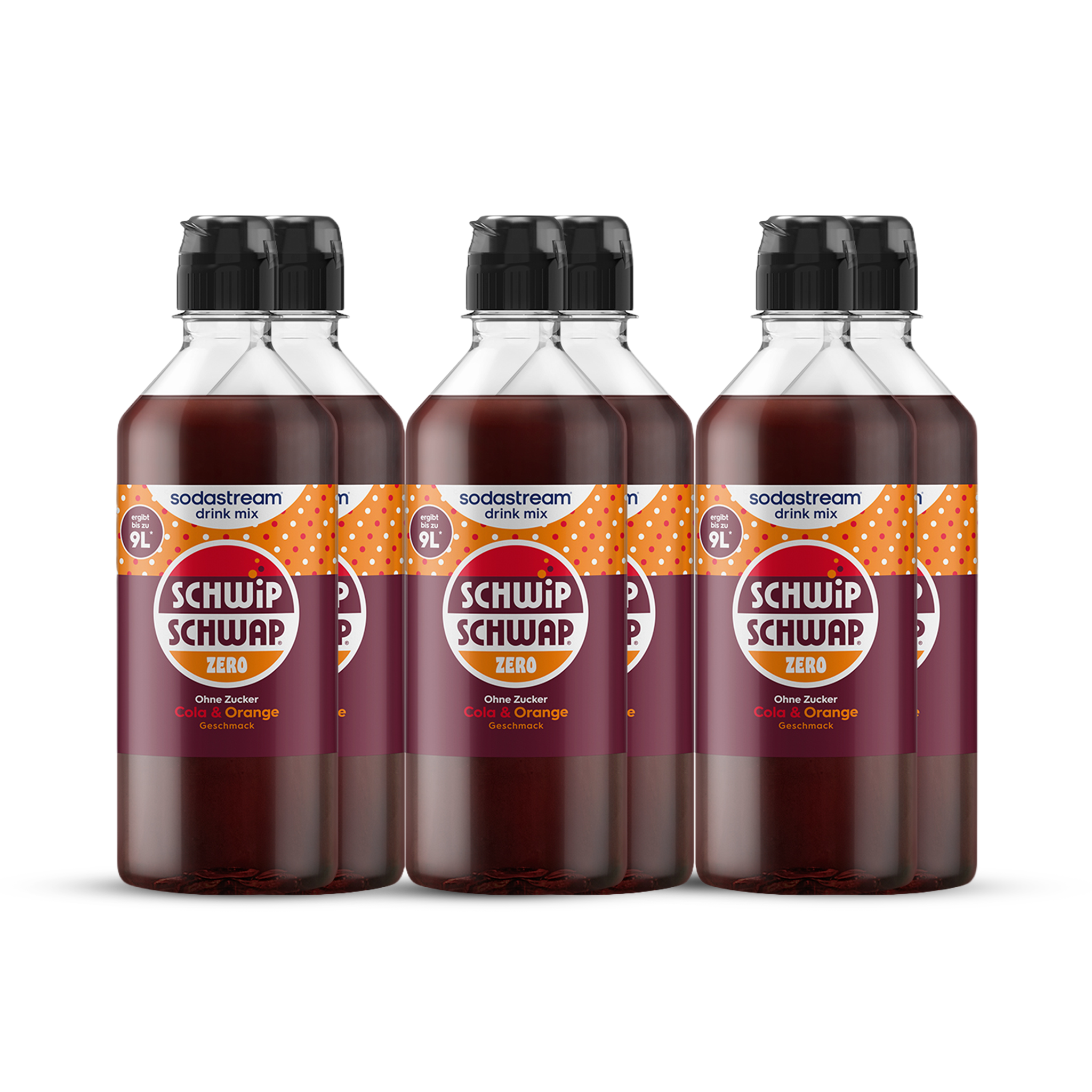 Schwip Schwap Zero Zucker drink mix 440 ml, 6er-Pack sodastream