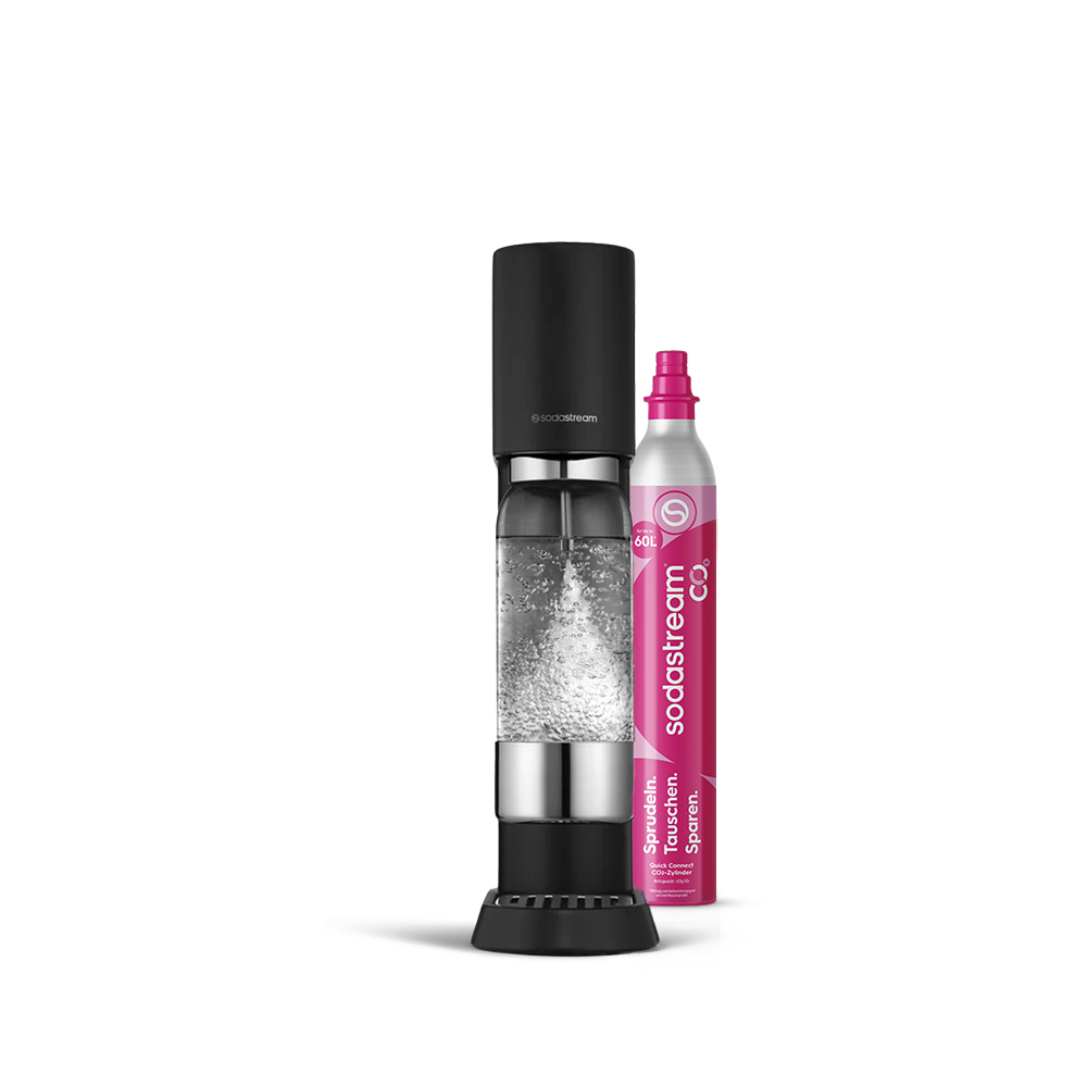 sodastream enso Schwarz wassersprudler standard pack