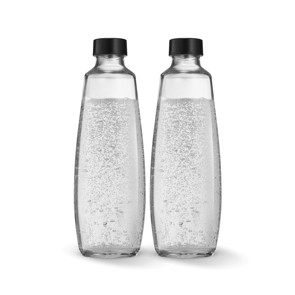 Glasflasche 1L, 2er-Pack