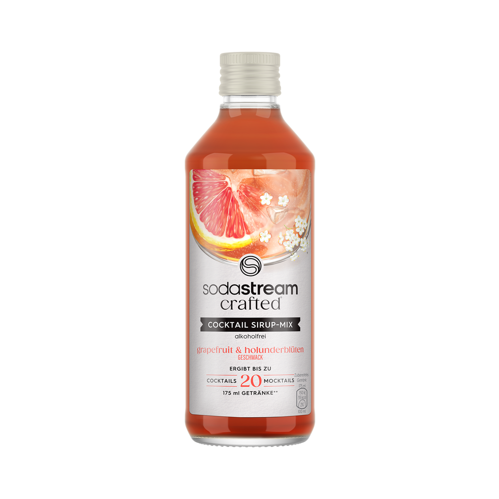 Crafted Cocktail drink mix Grapefruit & Holunderblüte (alkoholfrei) 330ml