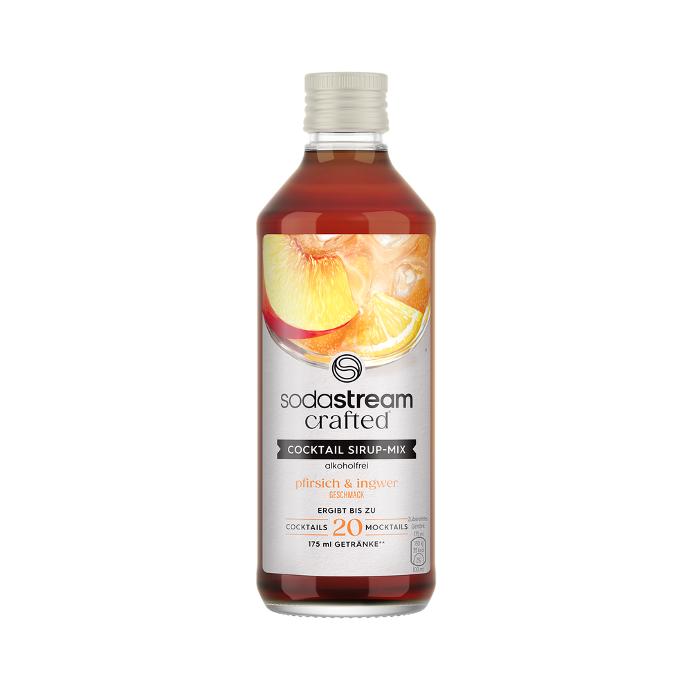 Crafted Cocktail drink mix Pfirsich & Ingwer (alkoholfrei) 330 ml
