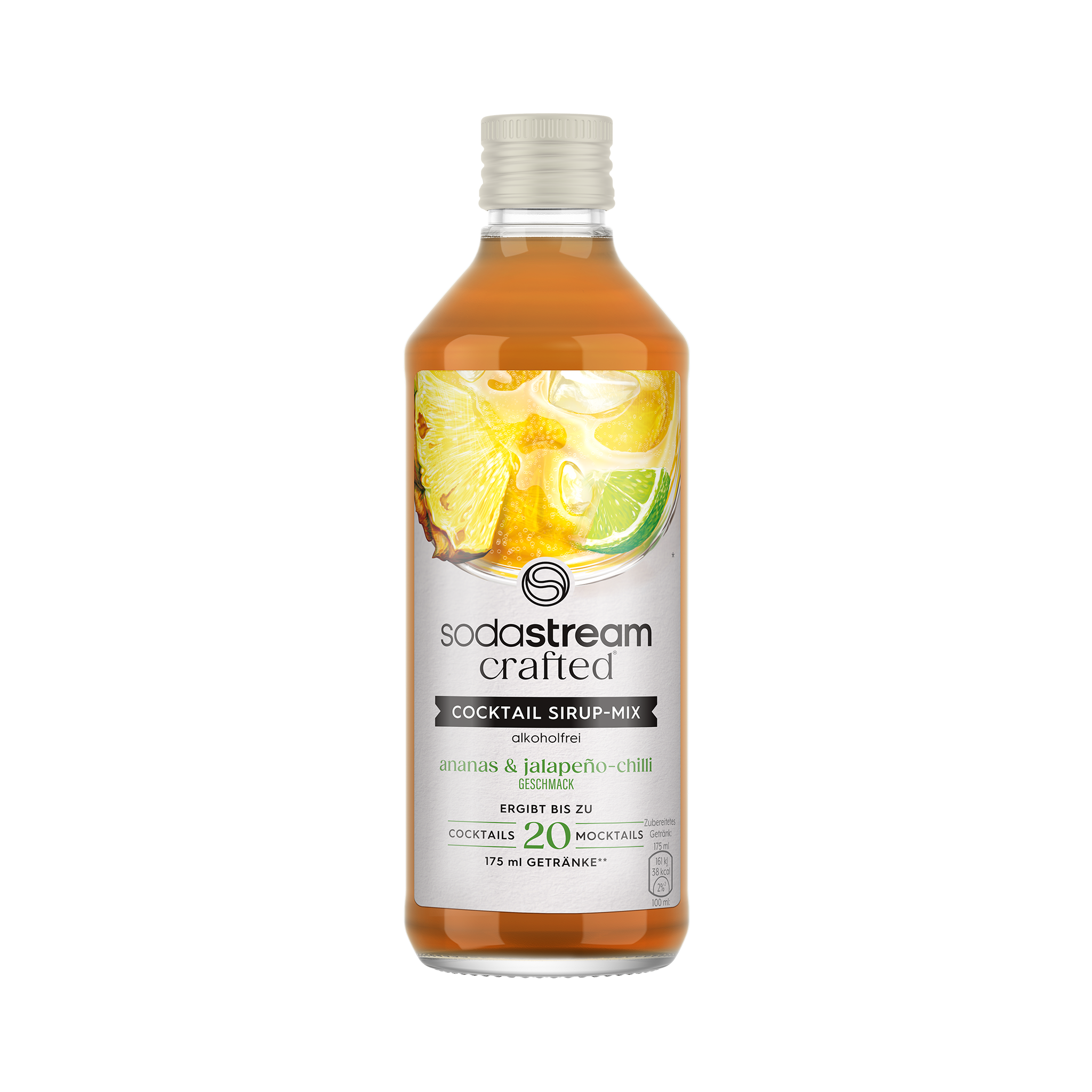 Crafted Cocktail drink mix Ananas & Jalapeno-Chilli (alkoholfrei) 330 ml sodastream