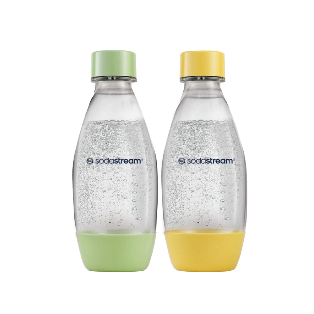 Kunststoffflasche FUSE grün/gelb 0,5L, 2er-Pack