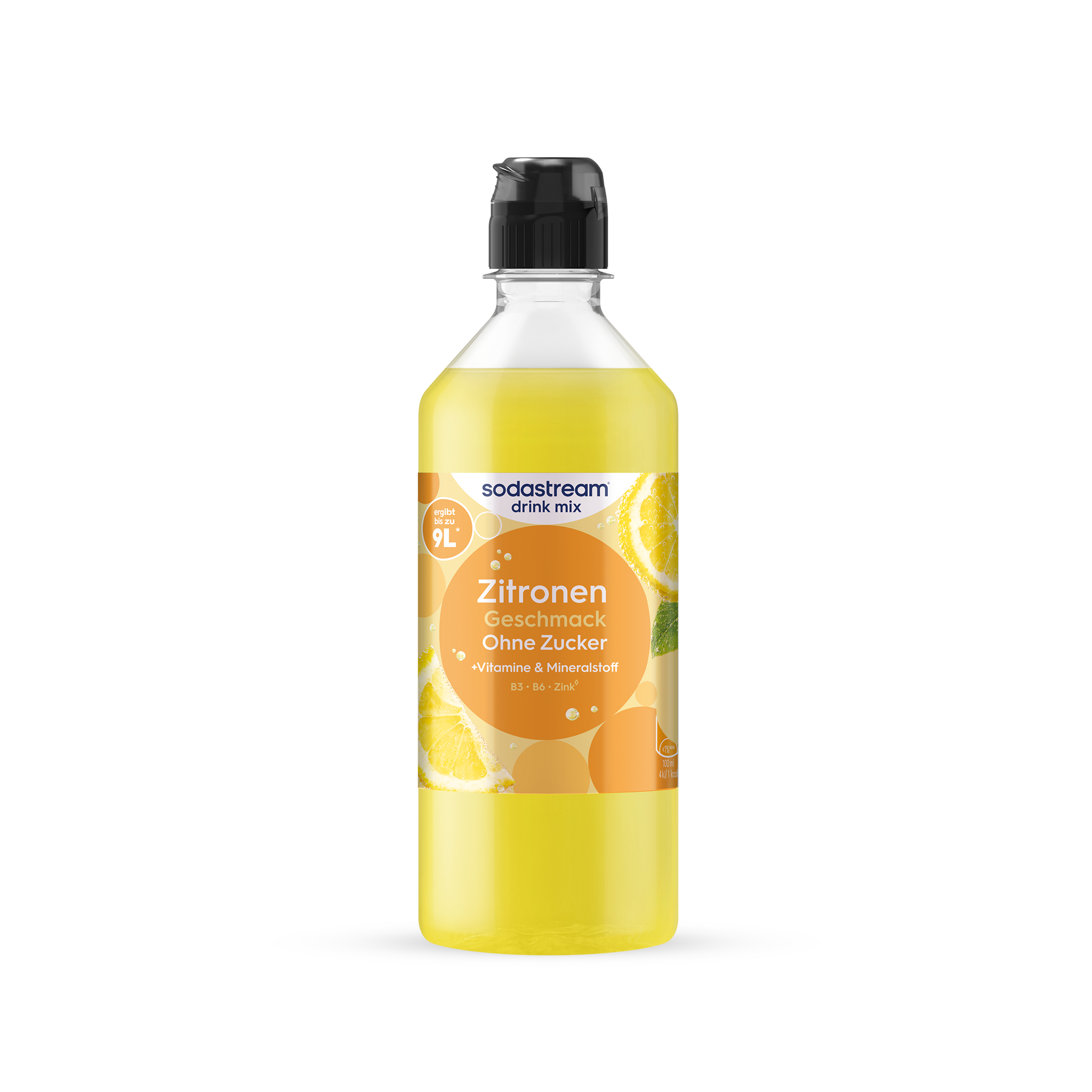 Zitrone ohne Zucker Sirup drink mix 440 ml sodastream