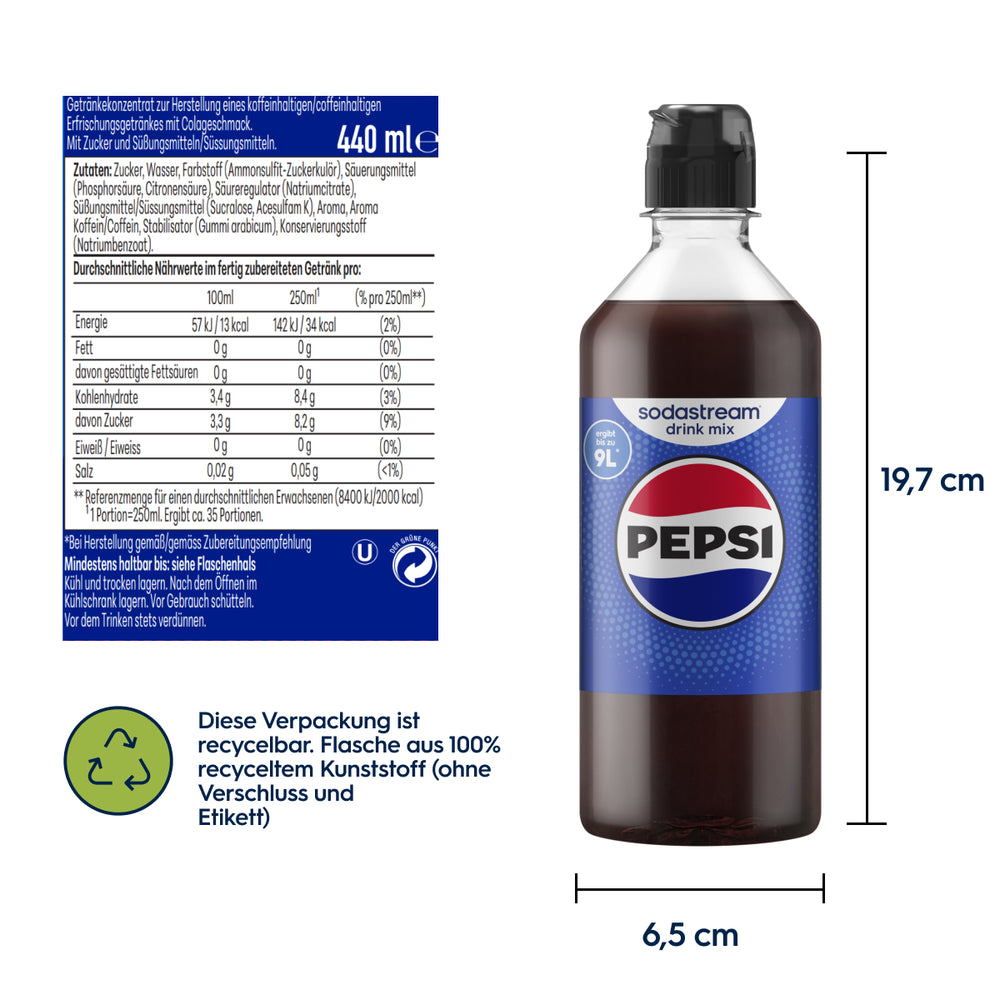 Pepsi Sirup drink mix 440 ml