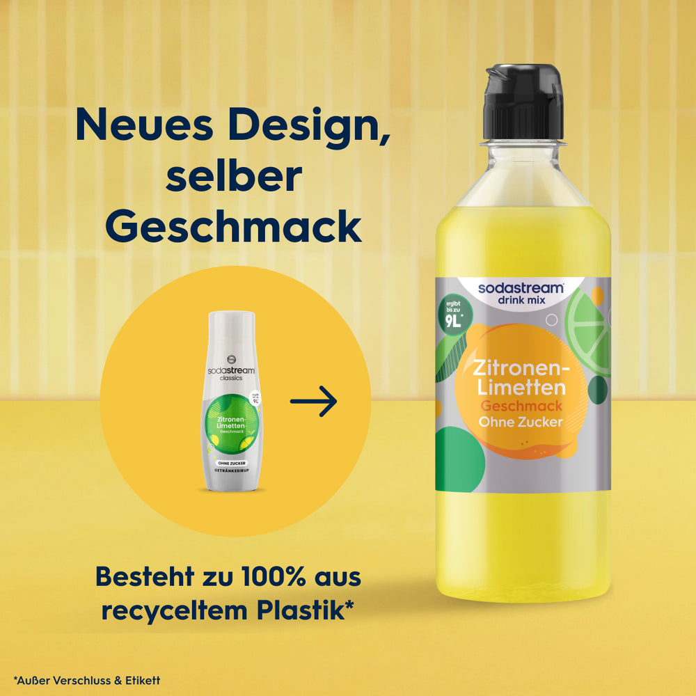 Zitronen-Limette ohne Zucker Sirup drink mix 440 ml