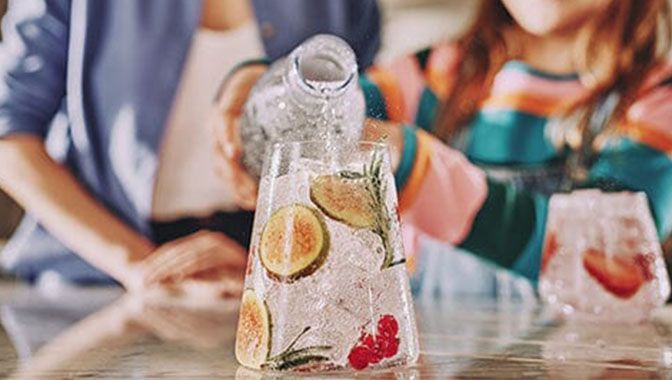 Jederzeit frisch gesprudeltes Wasser daheim.
