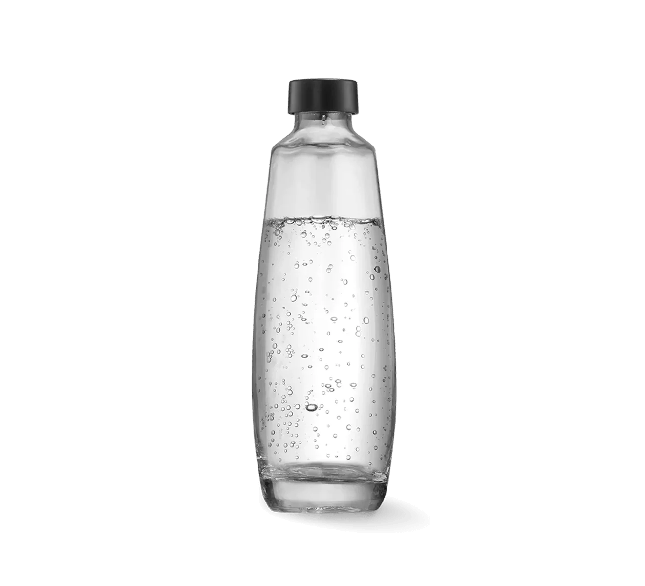 Deckel schwarz für Glasflasche 1L, 2er-Pack