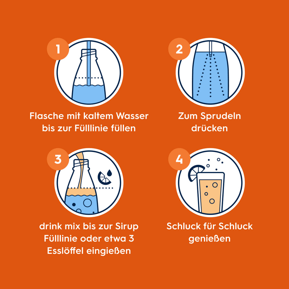 Orangen Sirup drink mix 440 ml
