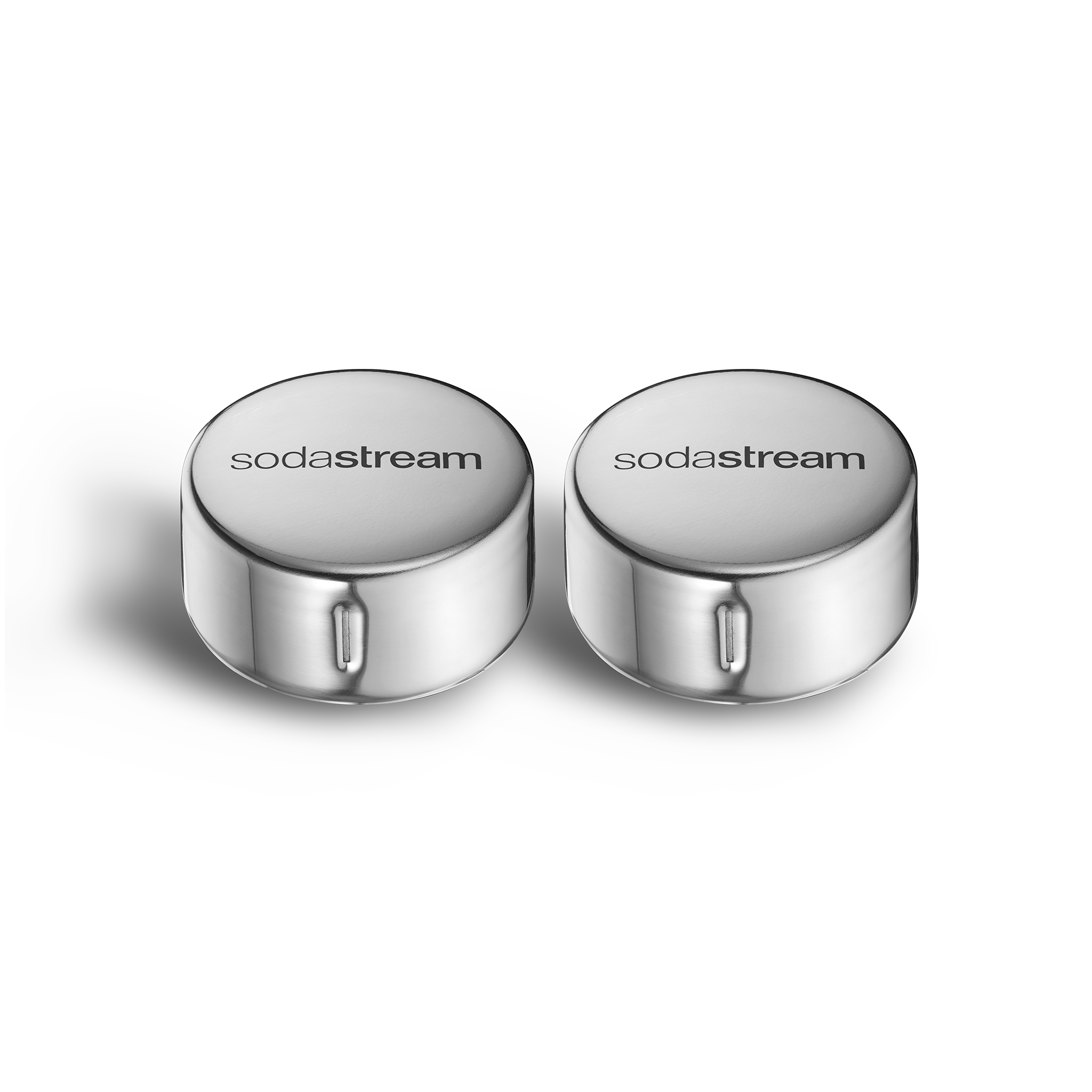 Edelstahldeckel für Glasfasche 1L, 2er-Pack sodastream